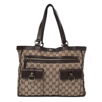 Gucci Monogram Abbey D Ring Tote Dark Brown 1 of 15