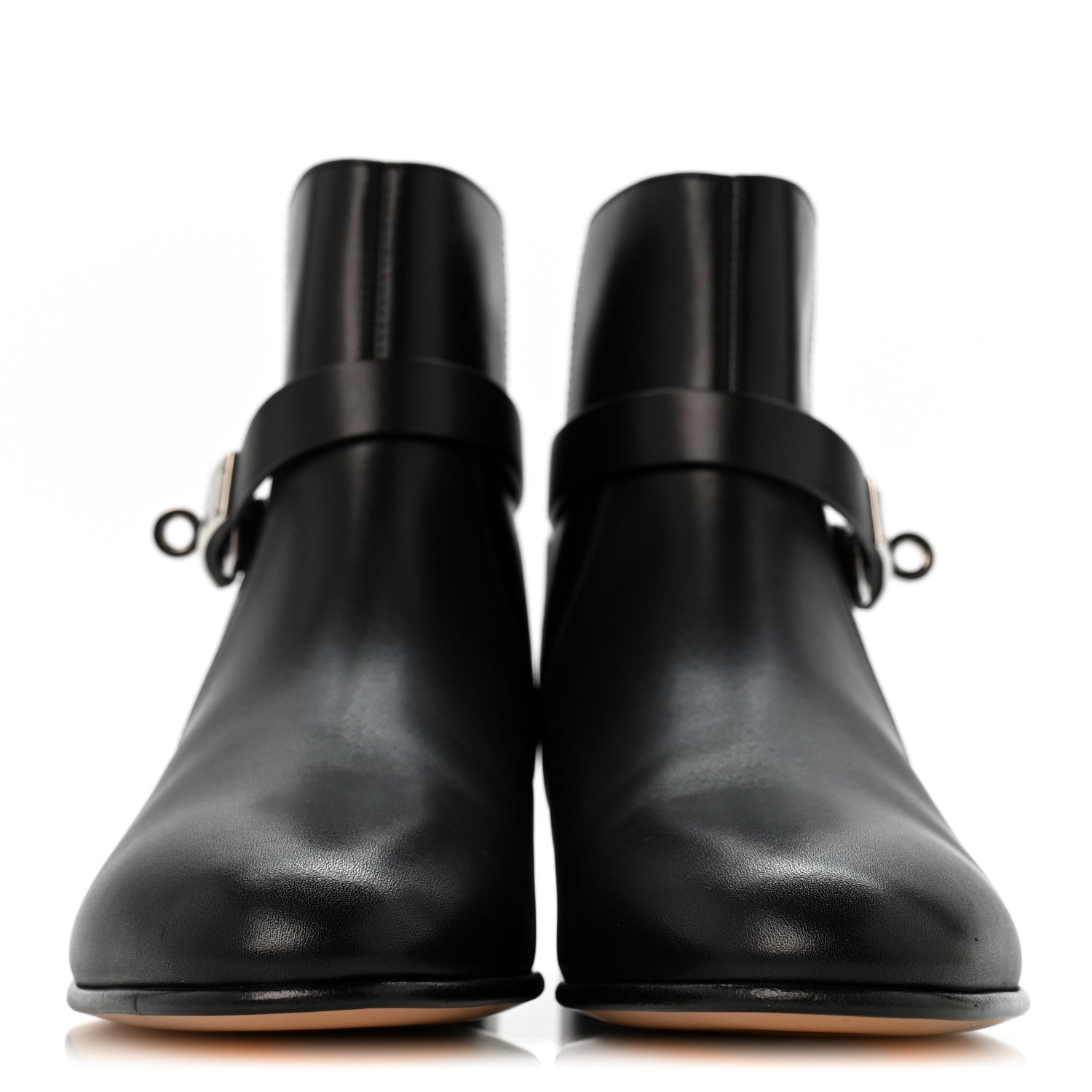 Hermes Calfskin Neo Low Boots 37 Black 3 of 10