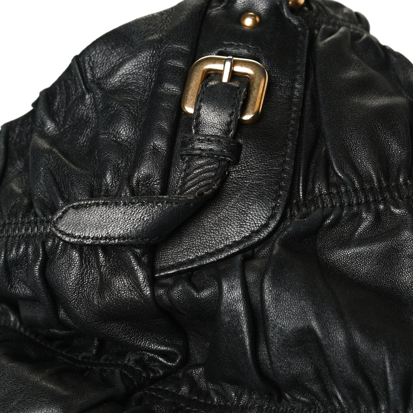 Nappa Gaufre Tote Black