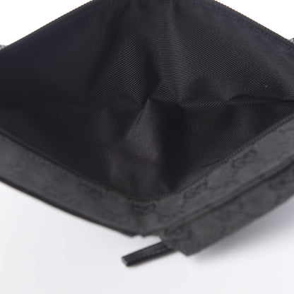 Gucci GG Monogram Double Pocket Belt Bag Black 7 of 13