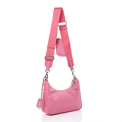 Prada Nylon Re-Edition 2005 Shoulder Bag Begonia 2 of 9