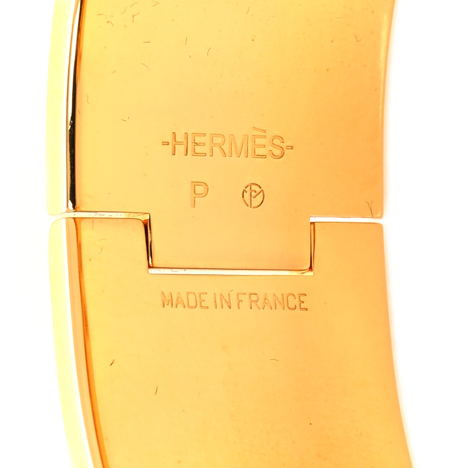 Hermes Enamel Wide Clic Clac H Bracelet PM White 4 of 4