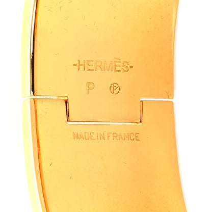 Hermes Enamel Wide Clic Clac H Bracelet PM White 4 of 4