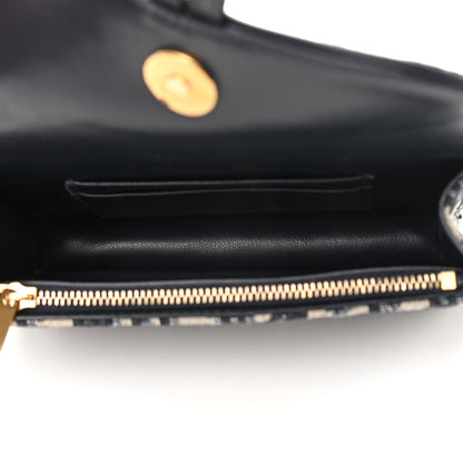Christian Dior Oblique Saddle Belt Bag Blue 5 of 13