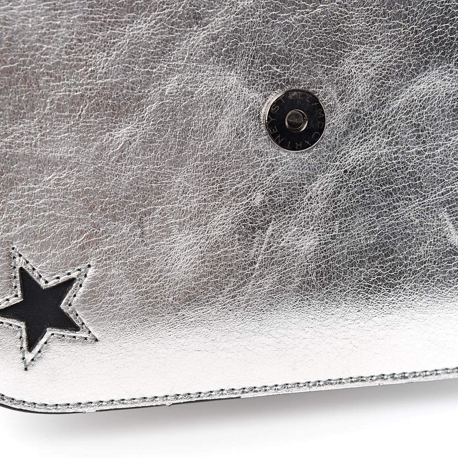 Stella McCartney Metallic Alter Nappa Medium Star Falabella Box Shoulder Bag Silver 8 of 16