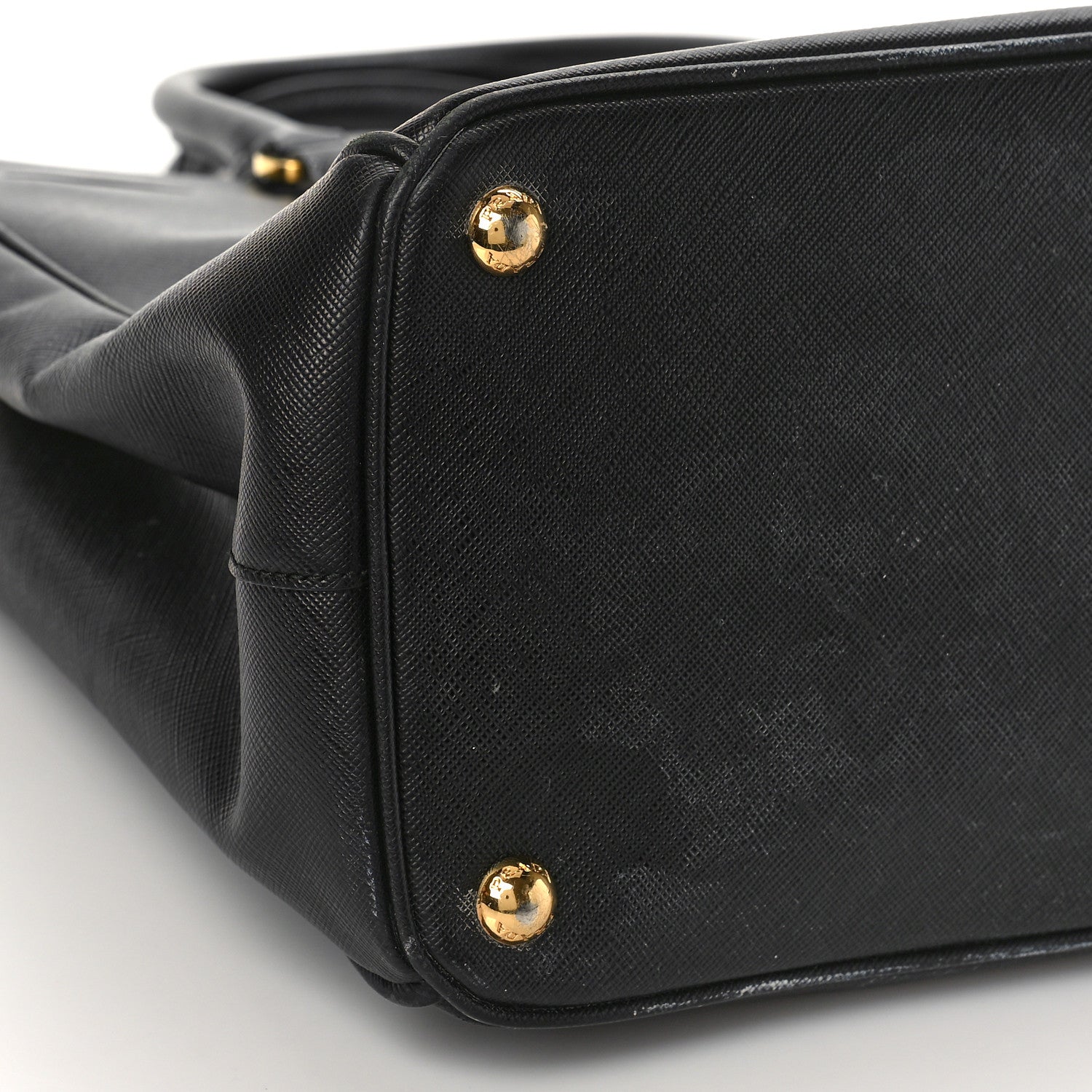 Prada Saffiano Vernice Medium Double Zip Tote Black 7 of 12