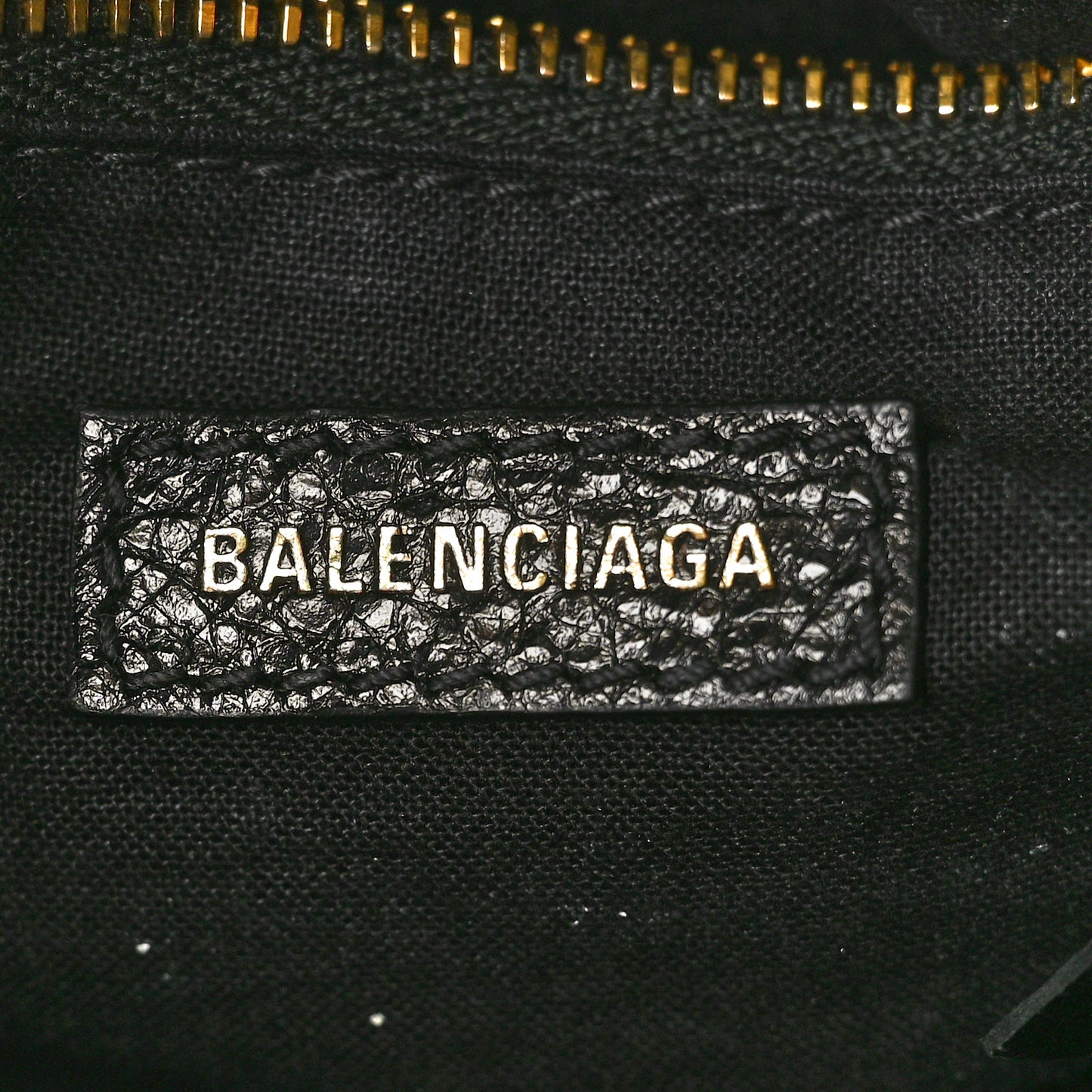 Agneau Classic Gold Hardware Mini City Black