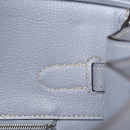 Hermes Togo Birkin 35 Bleu Lin 21 of 33