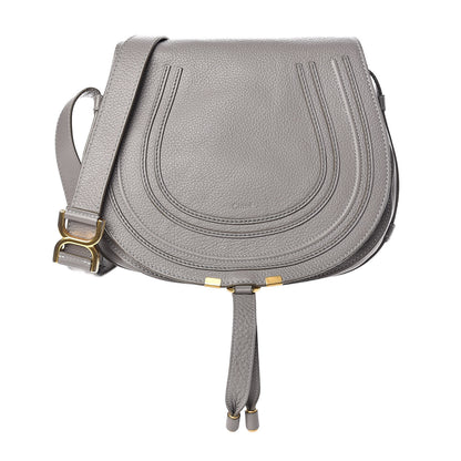 Chloe Calfskin Medium Marcie Round Crossbody Bag Cashmere Grey 1 of 14