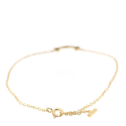 Tiffany 18K Yellow Gold Mini T Smile Bracelet 3 of 6