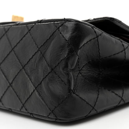 Chanel Aged Calfskin Lucky Charms 2.55 Reissue 225 Flap Black 10 of 10