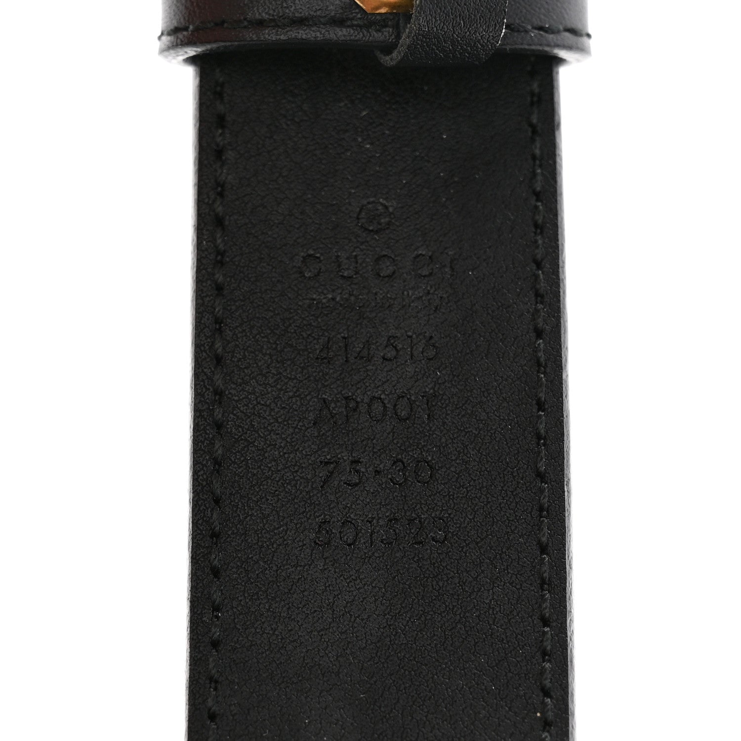 Gucci Moon Calfskin Double G 30mm Belt 75 30 Black 5 of 5