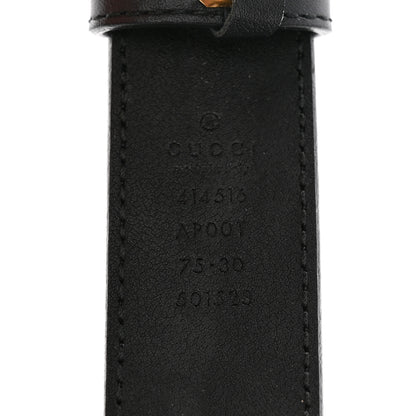 Gucci Moon Calfskin Double G 30mm Belt 75 30 Black 5 of 5