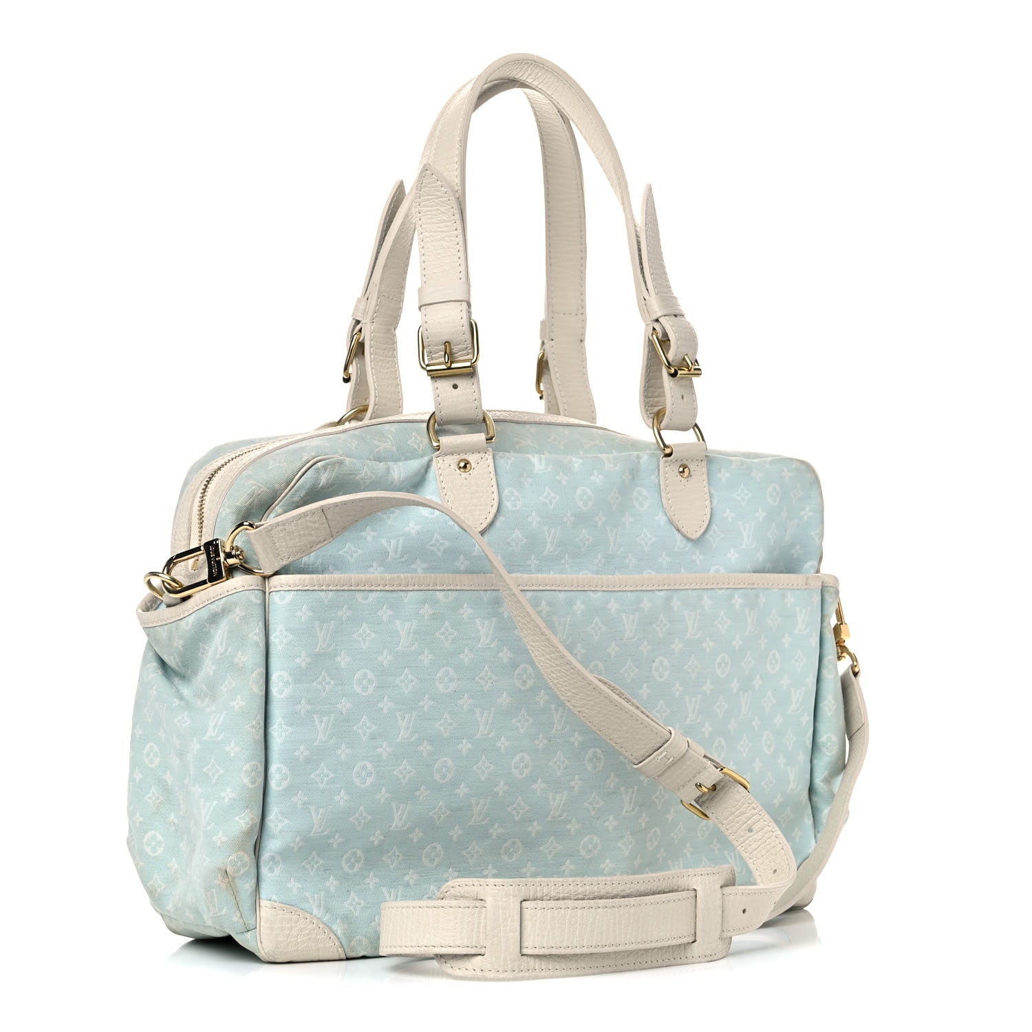 Louis Vuitton Mini Lin Sac a Langer Diaper Bag Blue 3 of 43