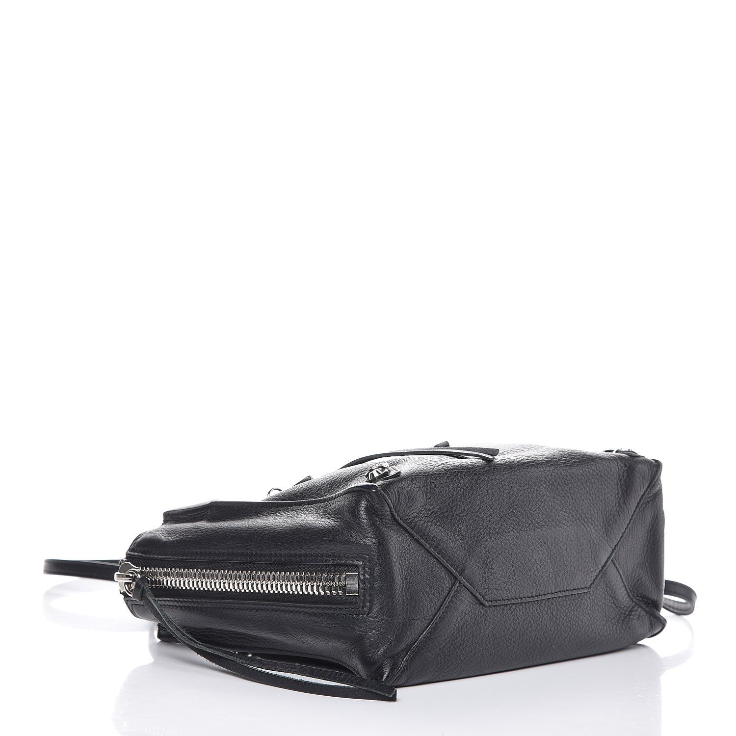 Balenciaga Grained Calfskin Papier Mini A4 Zip Around Tote Black 11 of 15