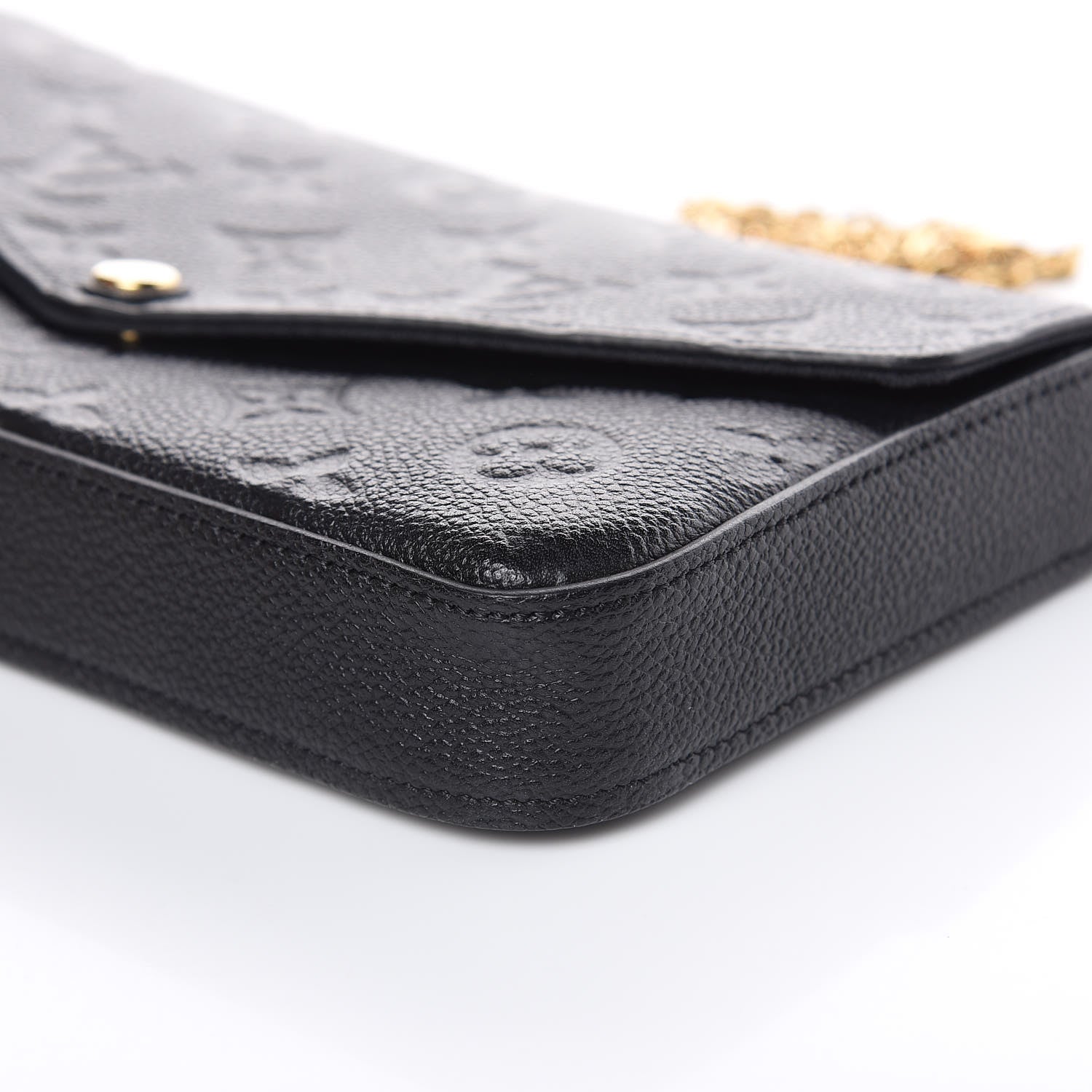 Louis Vuitton Empreinte Pochette Felicie Chain Wallet Black 10 of 12