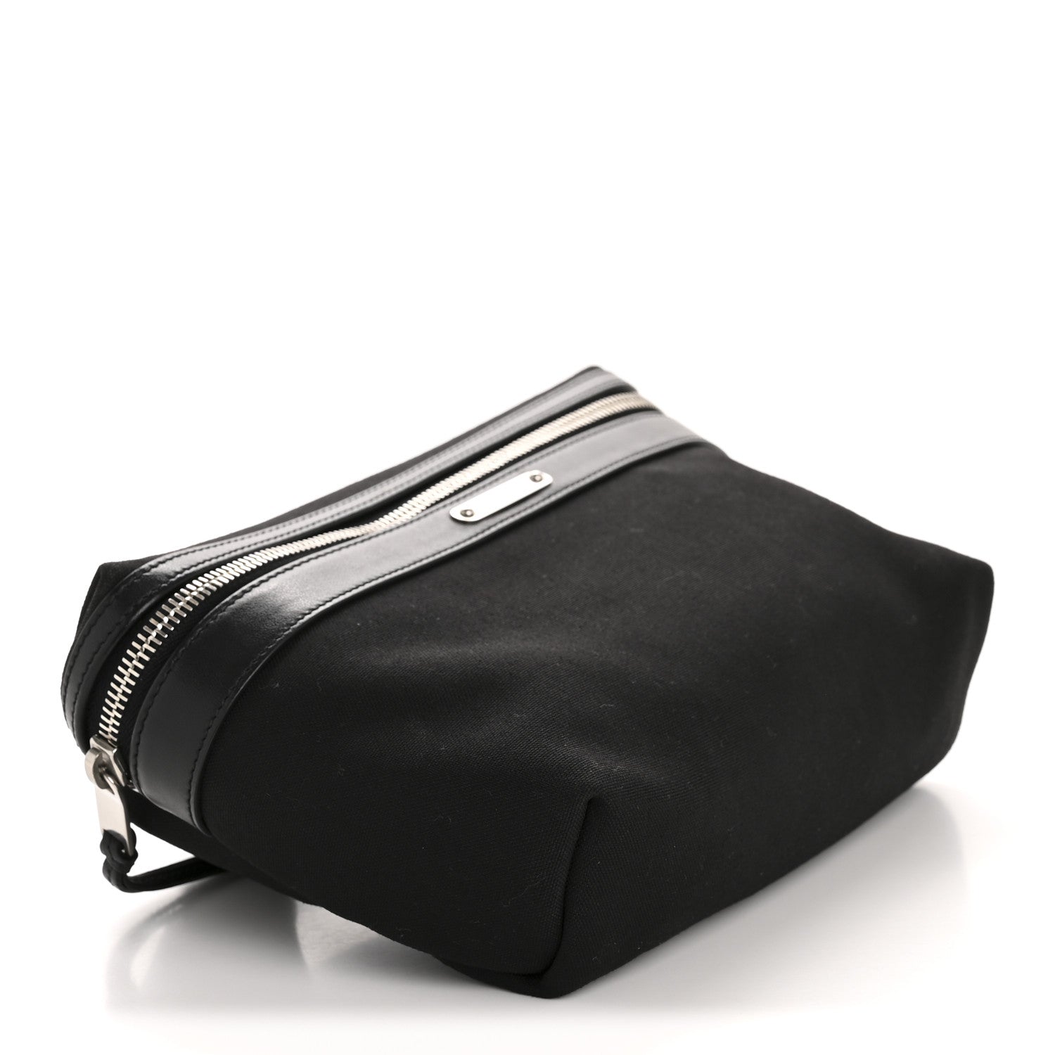 Saint Laurent Canvas Calfskin City Belt Bag Black 4 of 13