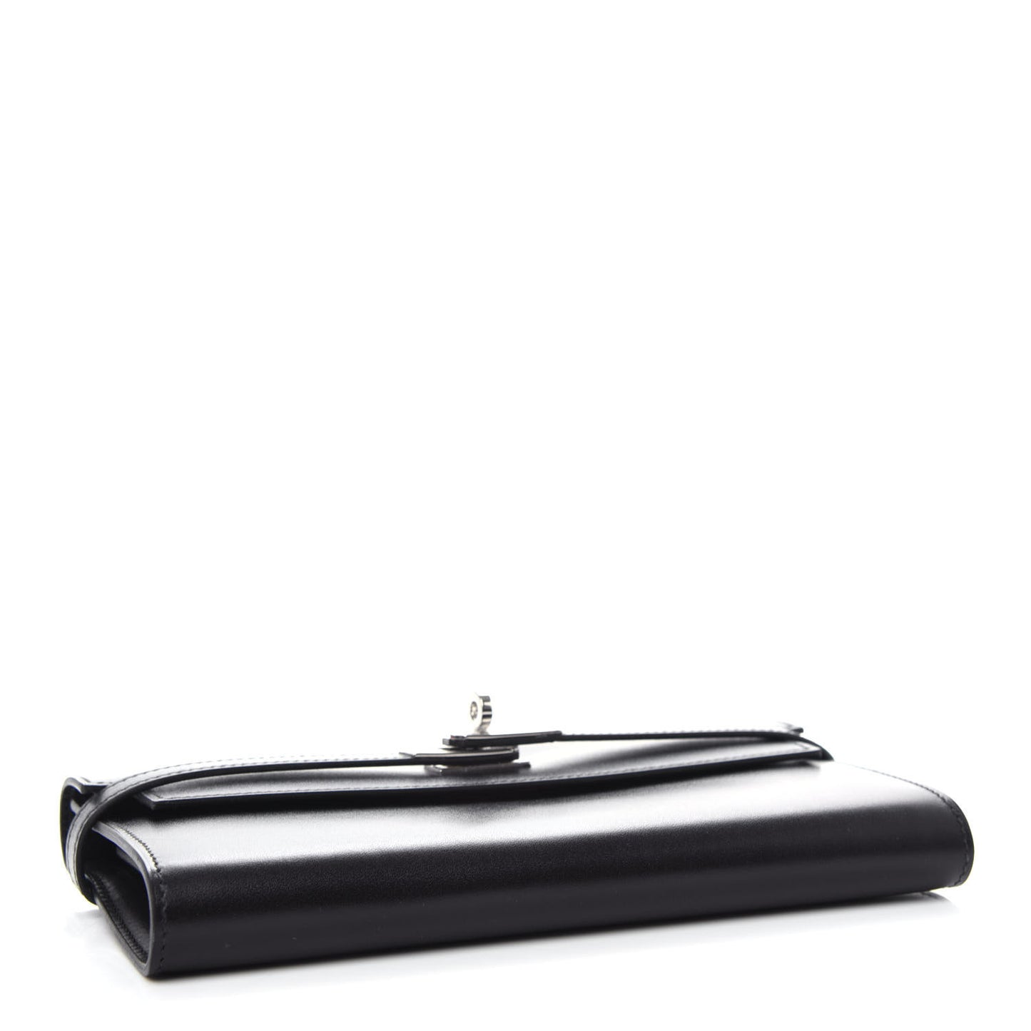 Box Guilloche Kelly Longue Wallet Black