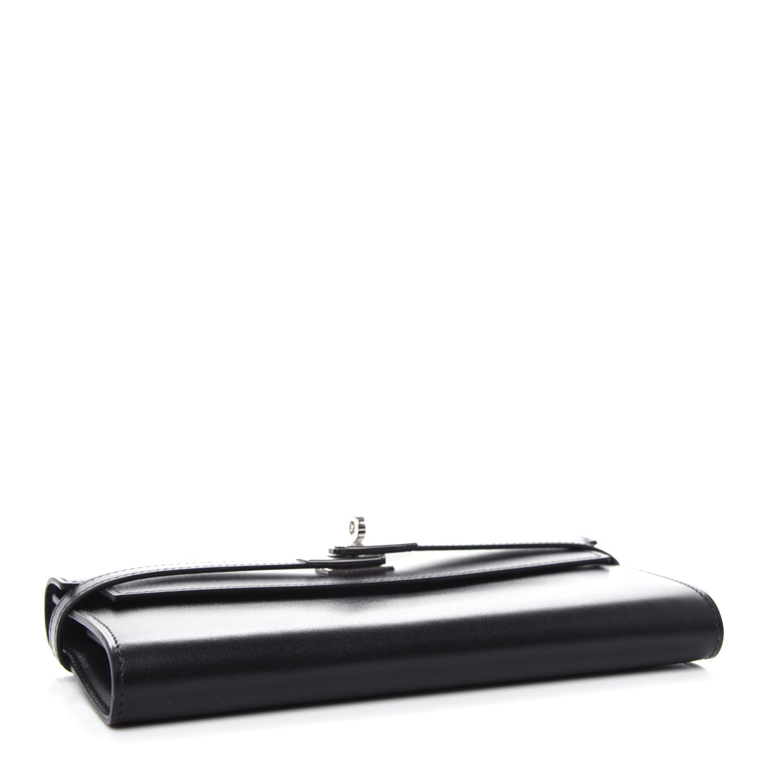 Hermes Box Guilloche Kelly Longue Wallet Black 4 of 7