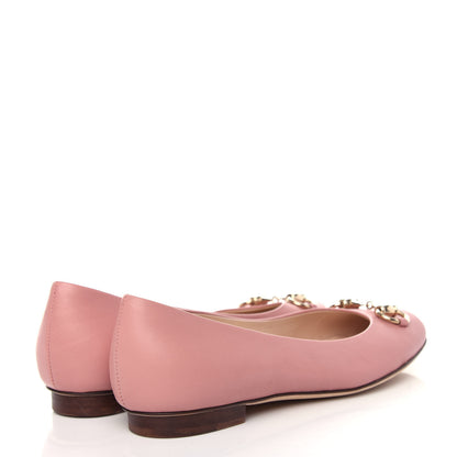 Gucci Calfskin Horsebit Ballerina Flats 35.5 Soft Pink 5 of 11
