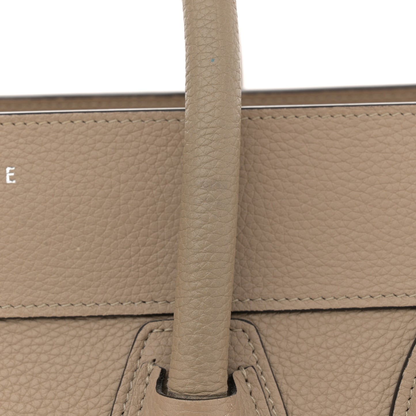 Drummed Calfskin Mini Luggage Dune