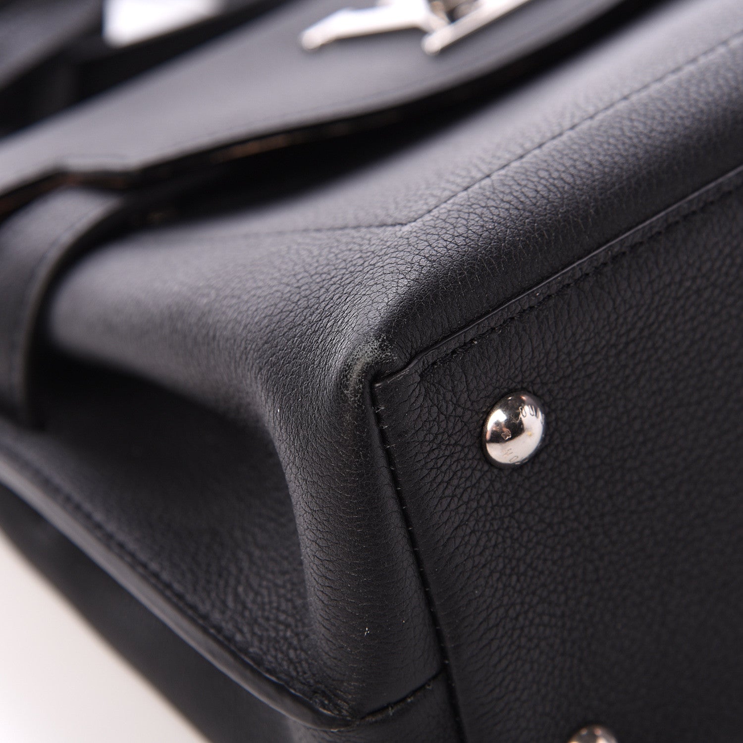 Louis Vuitton Calfskin Lockme Ever BB Black 8 of 12
