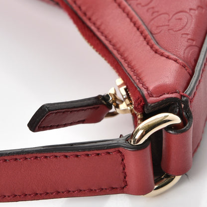 Gucci Guccissima Small Charmy Hobo Red 9 of 9