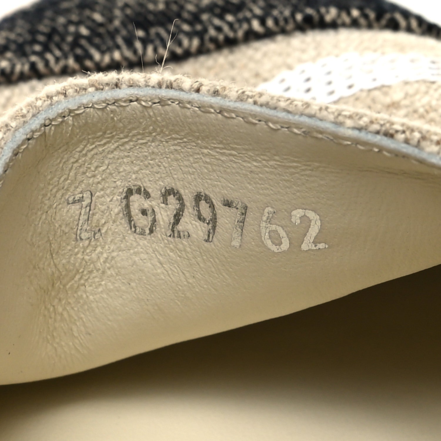 Chanel Toile Sequin CC Espadrilles 36 Beige Black 6 of 10