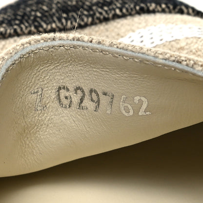 Chanel Toile Sequin CC Espadrilles 36 Beige Black 6 of 10