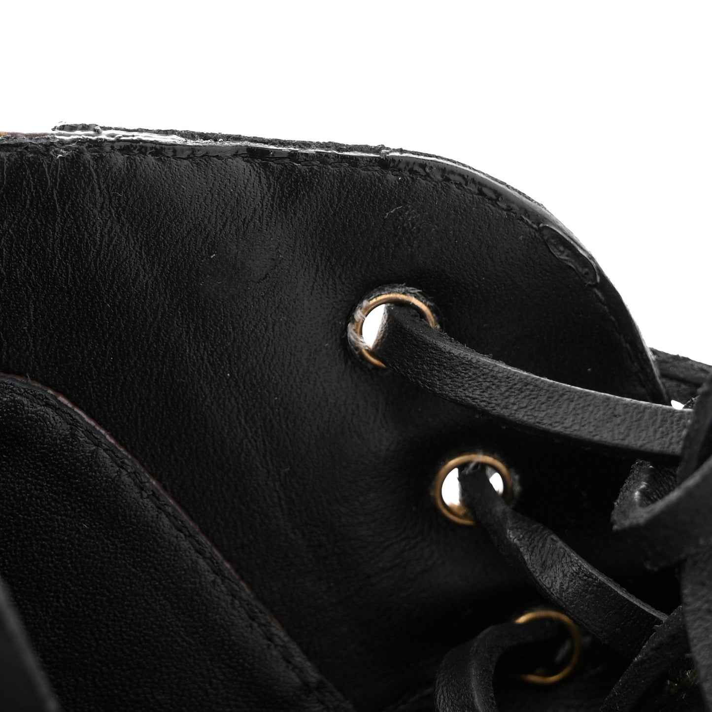 Patent Calfskin Monogram Star Trail Ankle Boots 39 Black