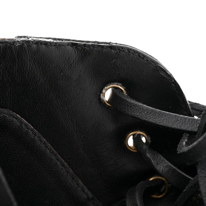 Louis Vuitton Patent Calfskin Monogram Star Trail Ankle Boots 39 Black 10 of 11