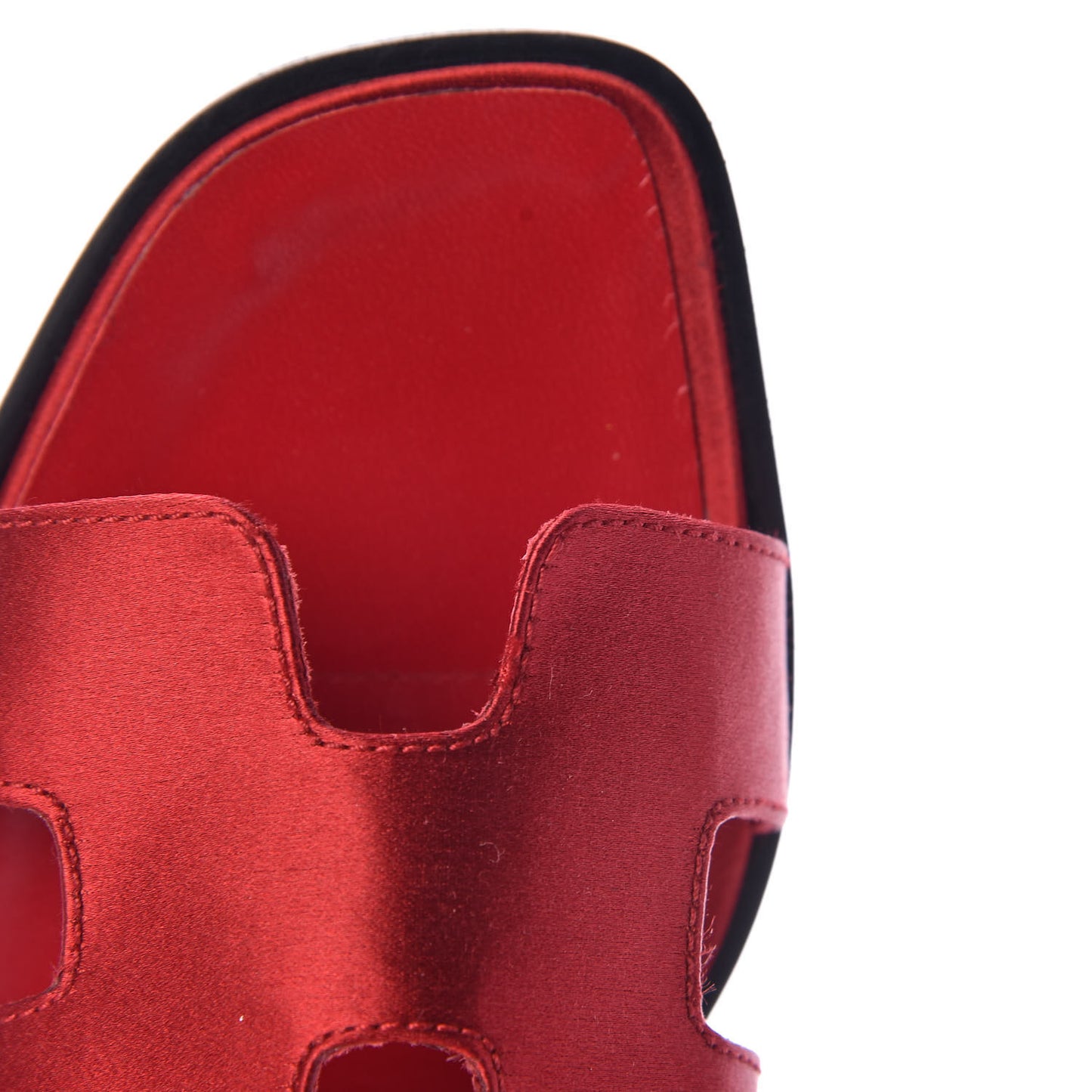 Satin Oran Sandals 38.5 Red