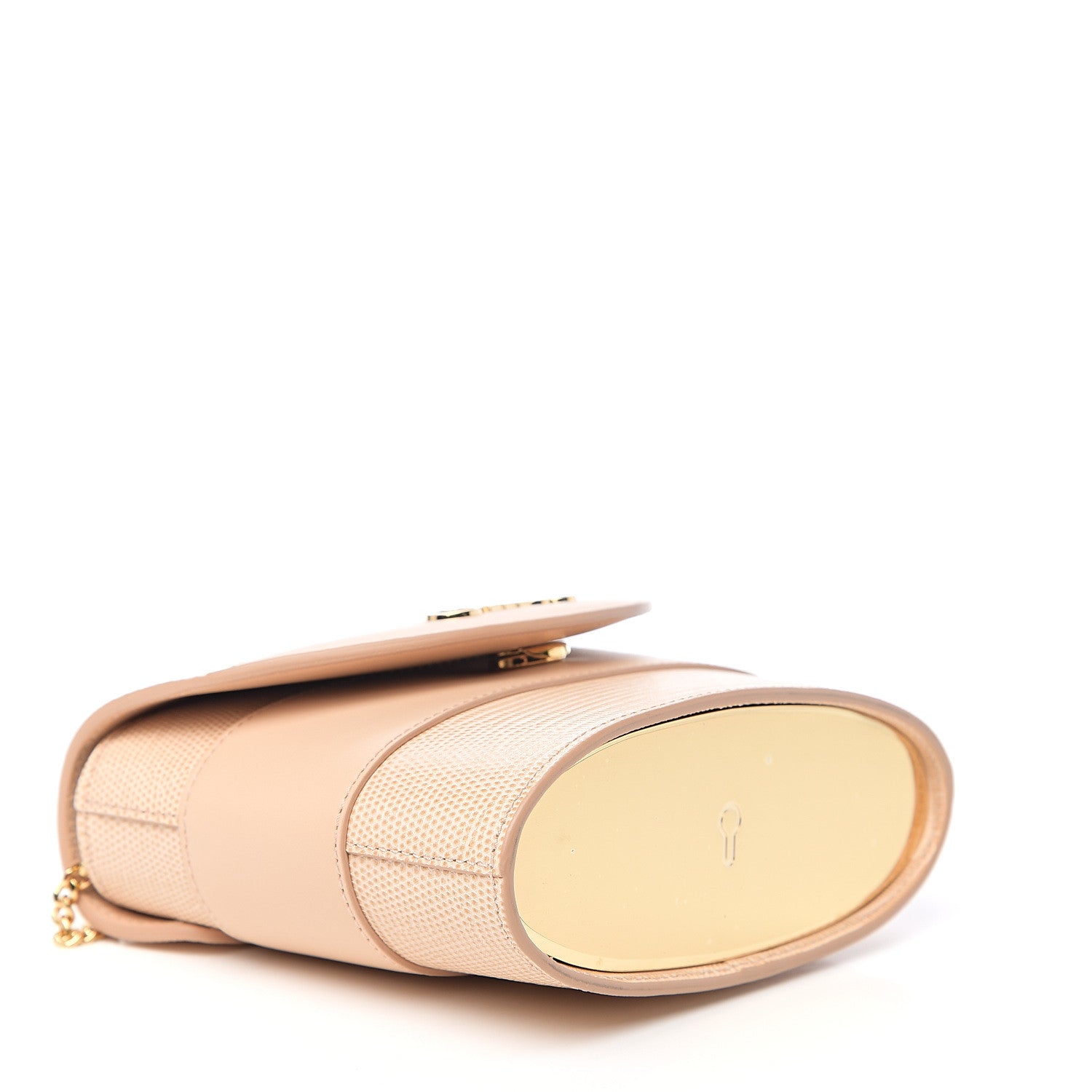 Chloe Calfskin Lizard Embossed Small Aby Lock Delicate Pink 3 of 7