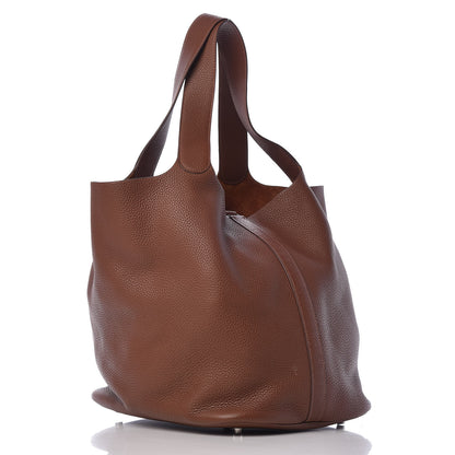 Hermes Taurillon Clemence Picotin Lock TGM Marron D'Inde 3 of 13