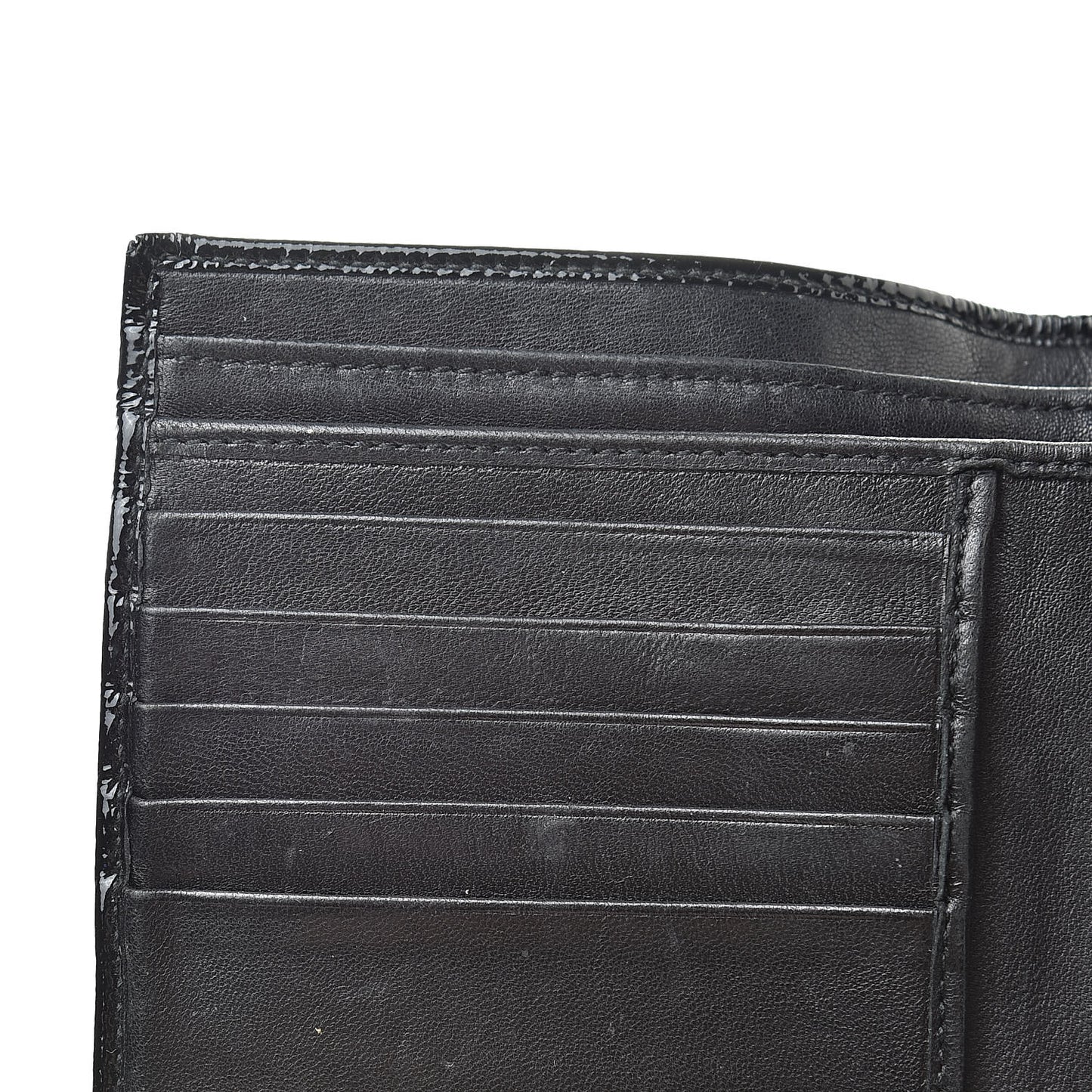 Patent Y-Mail French Wallet Black