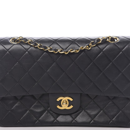 Chanel Lambskin Quilted Medium Double Flap Black 14 of 14