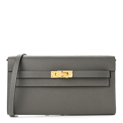 Hermes Epsom Kelly To Go Wallet Gris Meyer 1 of 6