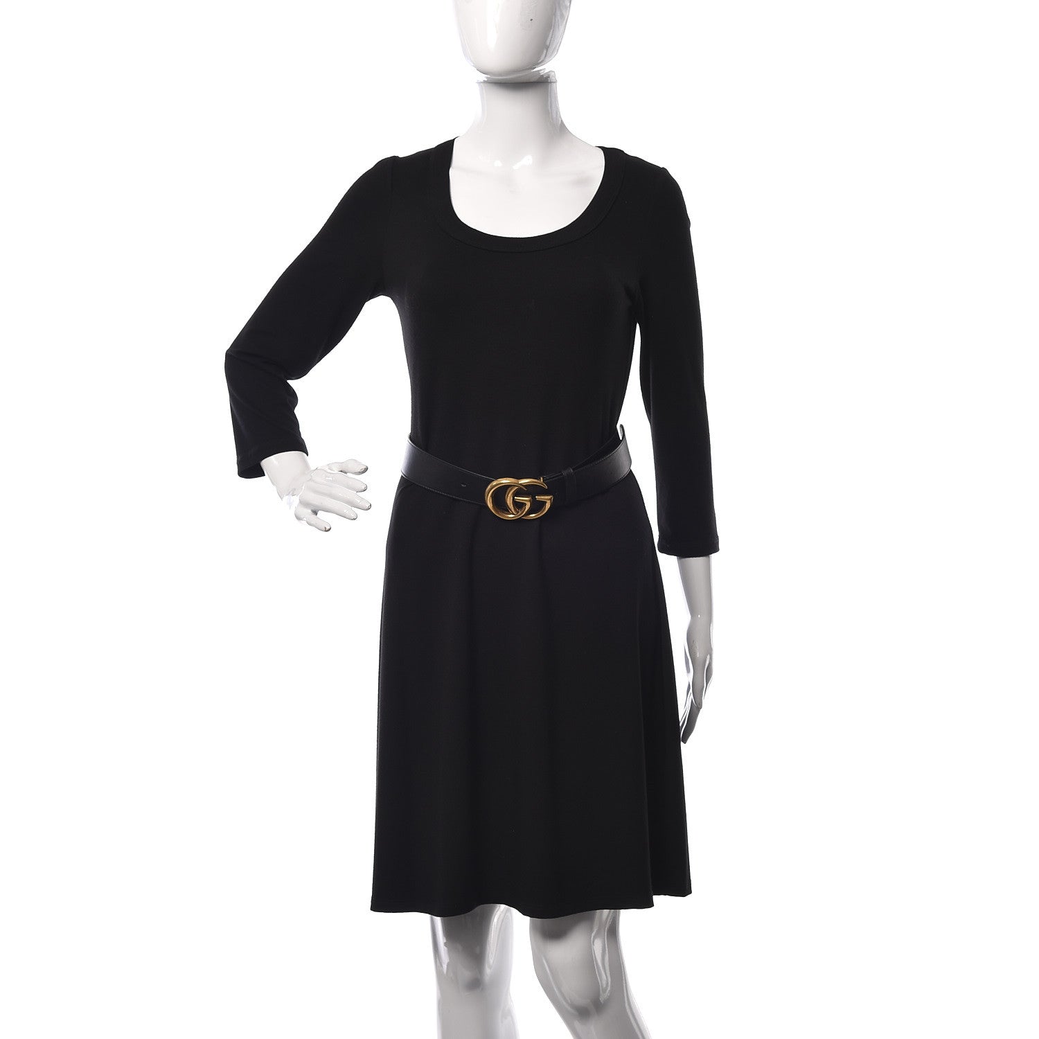 Gucci Calfskin Double G 40mm Belt 75 30 Black 2 of 7