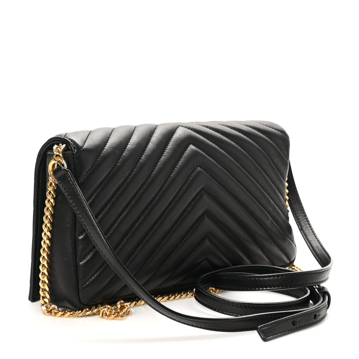 Lambskin Matelasse Monogram Kate 99 Black