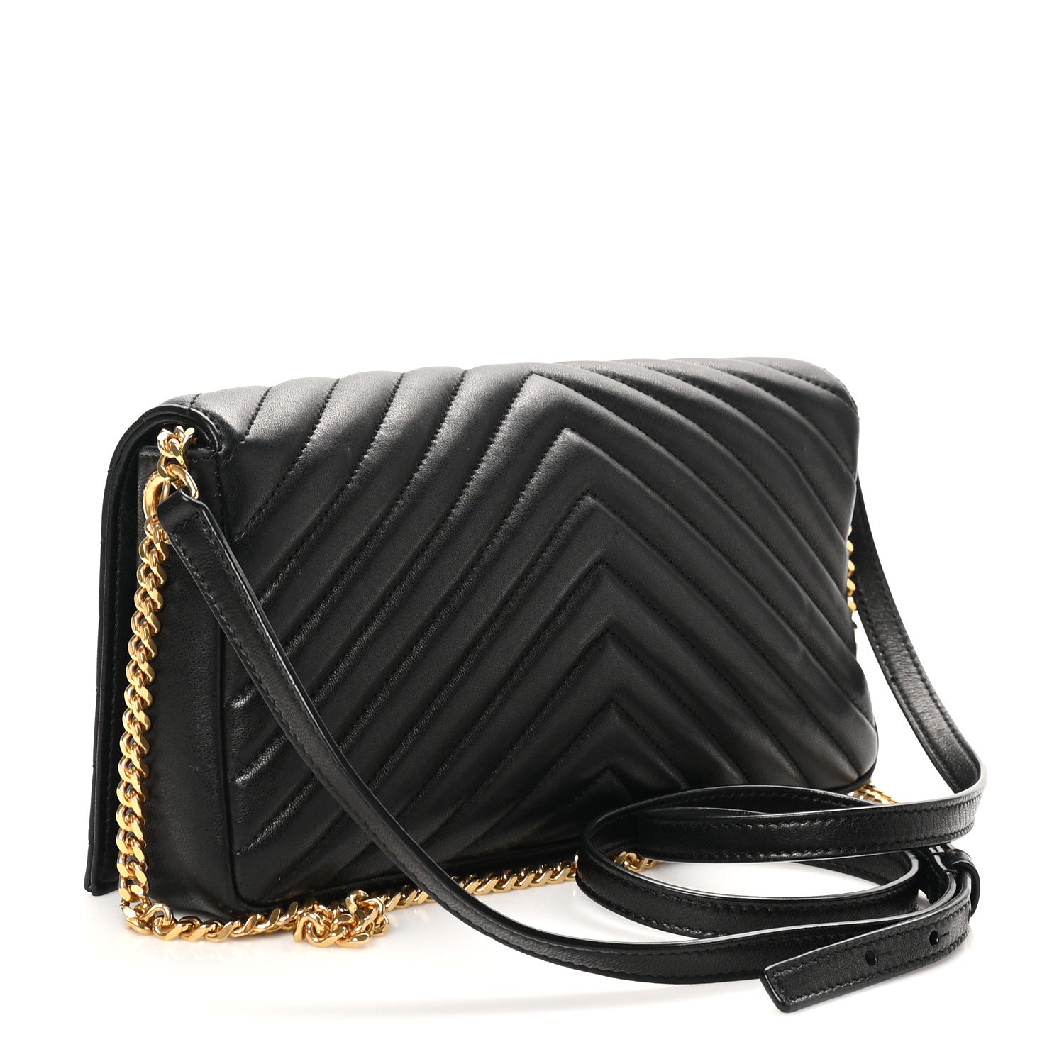 Saint Laurent Lambskin Matelasse Monogram Kate 99 Black 3 of 10