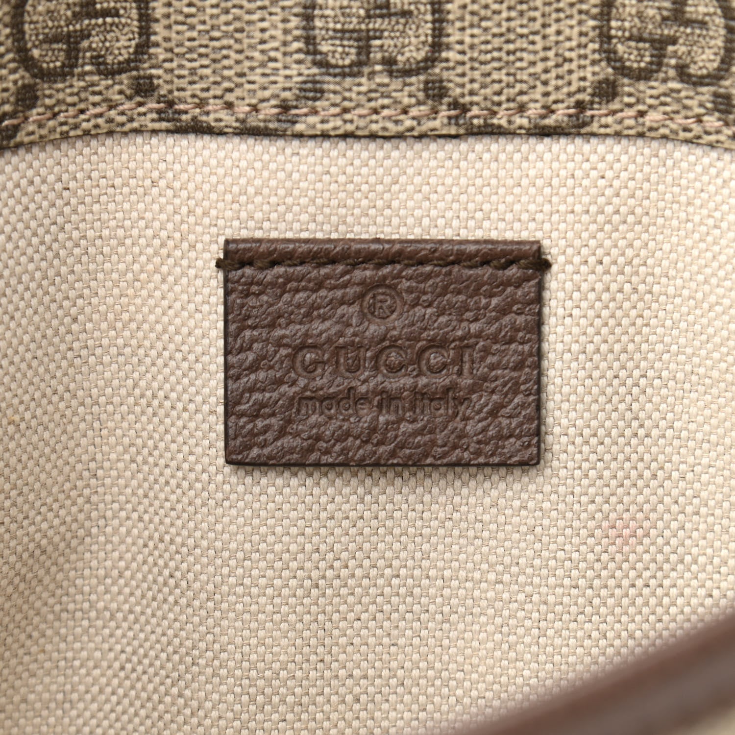 Gucci GG Supreme Monogram Neo Vintage Web Belt Bag Brown 6 of 11