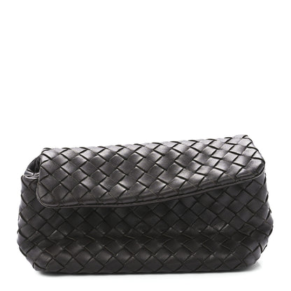 Bottega Veneta Nappa Intrecciato Flap Clutch Ebano 1 of 12