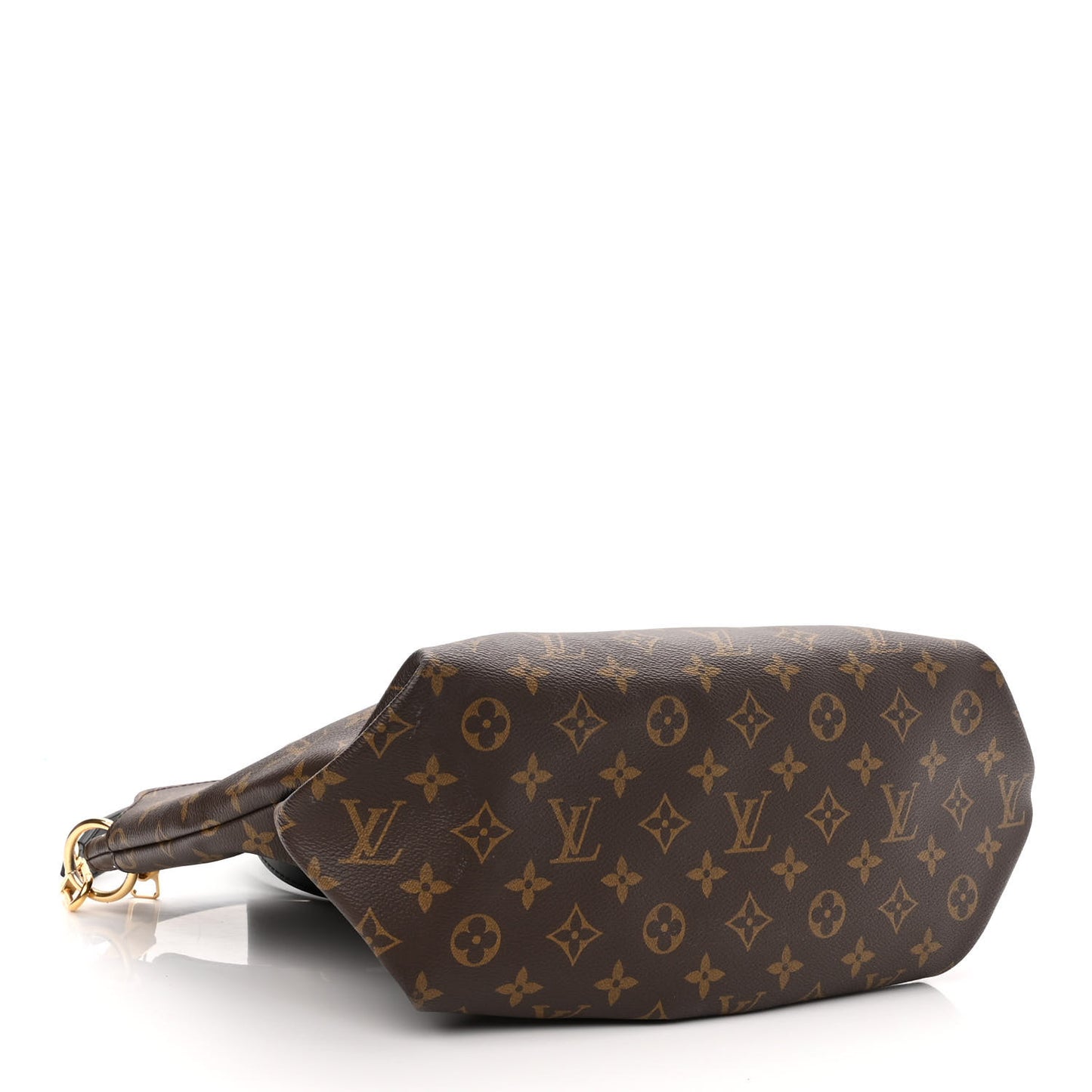 Monogram Flower Zipped Tote MM Black