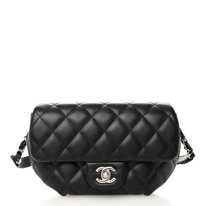 Chanel Calfskin Quilted CC Uniform Flap Belt Bag Black 1 of 13