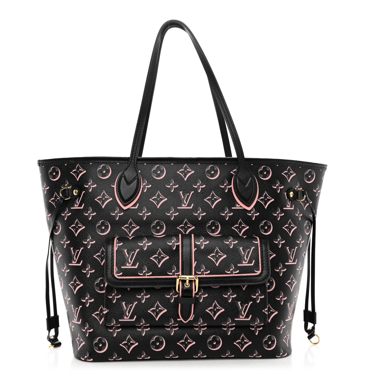 Louis Vuitton Monogram Fall For You Neverfull MM Black 1 of 10