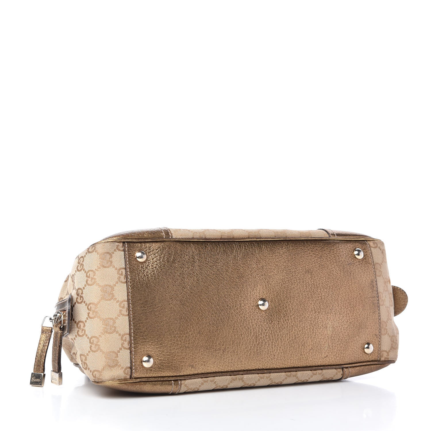 Gucci Monogram Small Princy Satchel Metallic 4 of 11