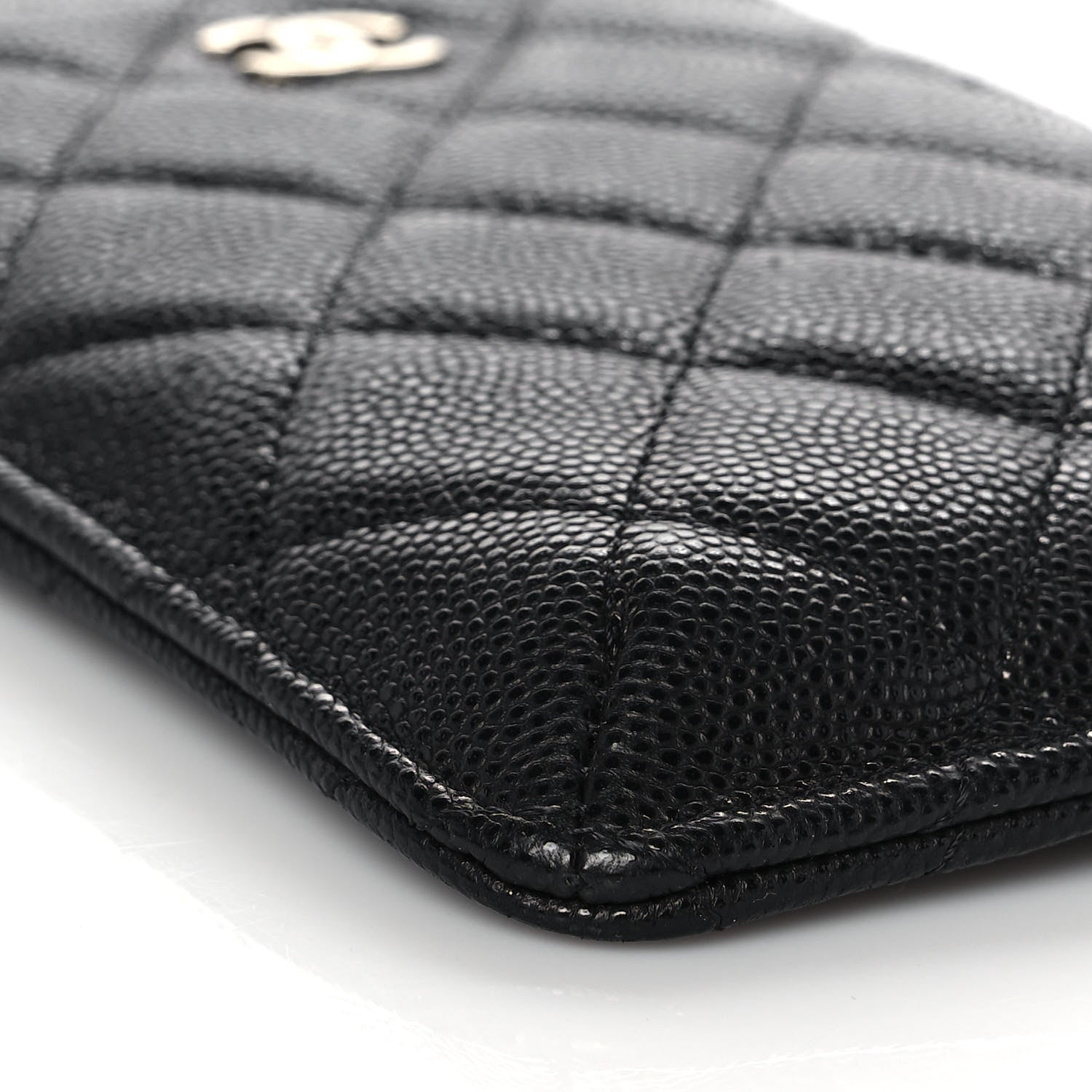 Chanel Caviar Quilted Classic Flat Wallet Pouch Black 8 of 11