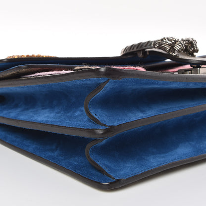 Gucci GG Supreme Monogram Embroidered Medium Dionysus Shoulder Bag Blue 5 of 12