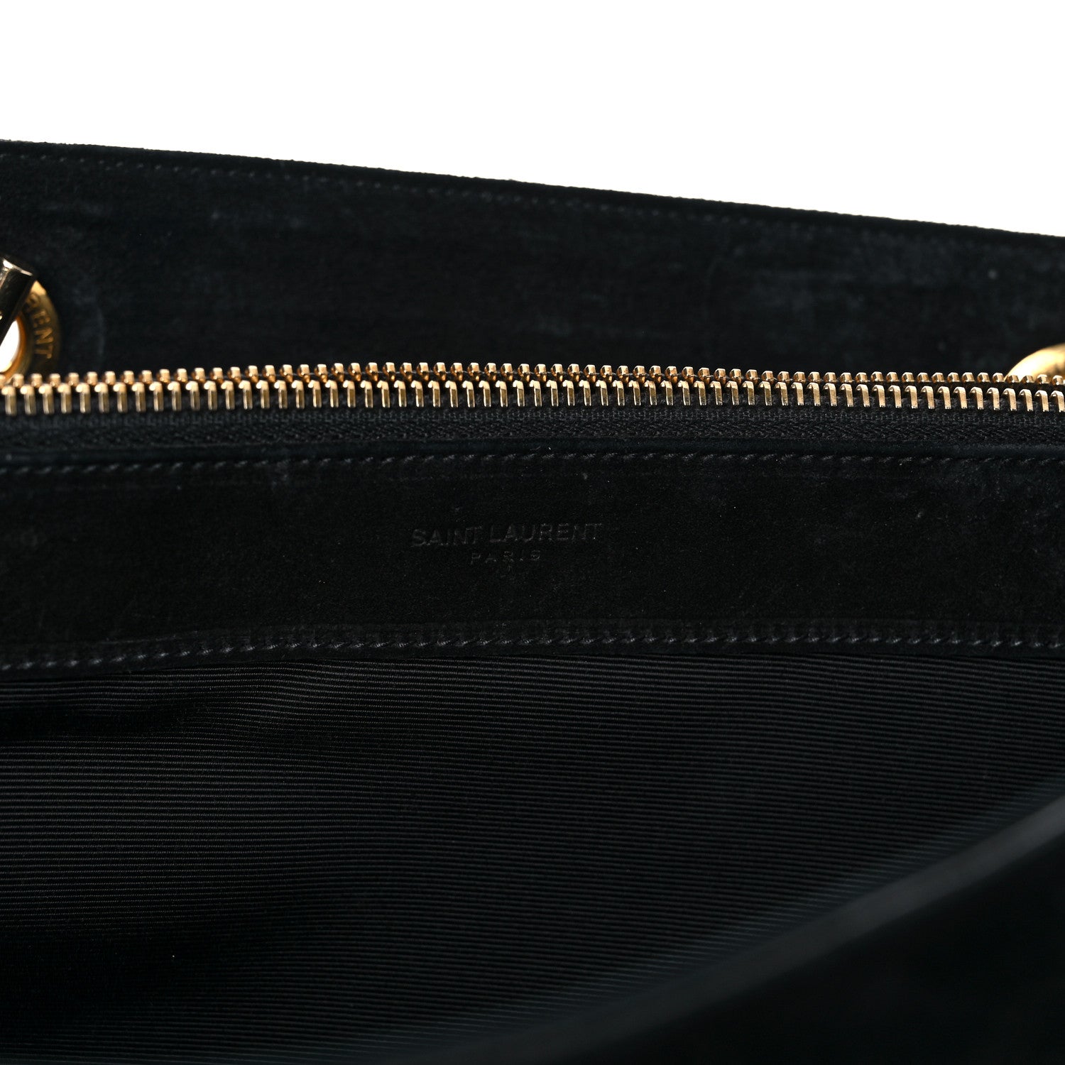 Saint Laurent Suede Monogram Cassandre Shopper Black 16 of 30