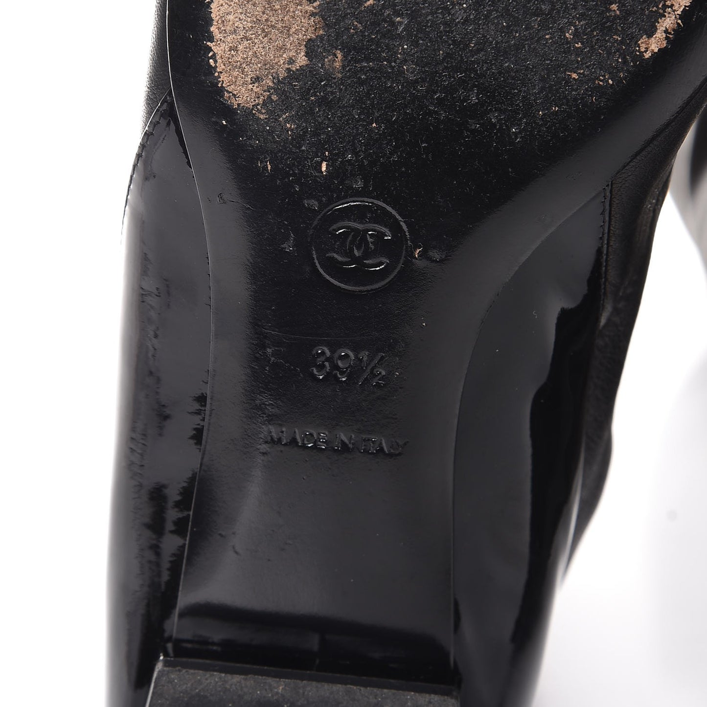 Lambskin Cap Toe Ballerina High Boots 39.5 Black